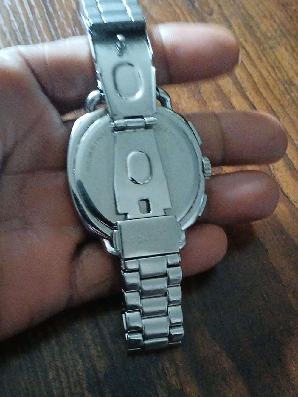 Coach Silver LADIES Stainless Steel Bracelet Watch with White Dial